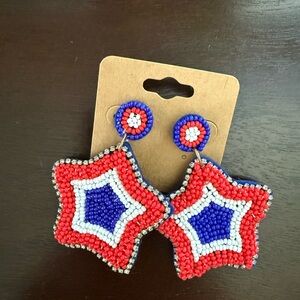 Star beaded earrings